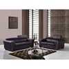 Mikayla Loveseat with Headrest Function in Chocolate/Dark Cappuccino - GLO-U7190-L6R-L