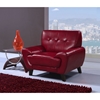 Juliana Leather Chair in Blanche Red - GLO-U7400-CH