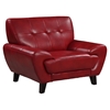 Juliana Leather Chair in Blanche Red - GLO-U7400-CH