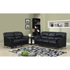 Maxwell Sofa Set in Black Leather Look - GLO-U9103-BL-SET