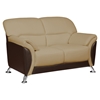 Maxwell Sofa Set in Cappuccino/Chocolate - GLO-U9103-CAPP-CHOC-SET