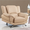 Jesus Leather Chair, Cappuccino - GLO-U9908-CAP-CH-W-LEGS-M