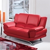 Jesus Leather Sofa Set - Red - GLO-U9908-R6V-RED-SET