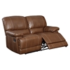 Rodeo Reclining Loveseat - Brown Leather - GLO-U9963-RODEO-BROWN-R-L-M