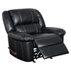 Jocelyn Rocker Recliner Chair - Black Leather - GLO-U9966-ROCKER-R-M