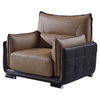 Kaden Leather Chair - Brown - GLO-UFY220-RV-CH