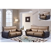 Kaden Sofa Set - Brown Leather - GLO-UFY220-RV-SET