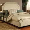Carlyle Fabric Bed - Buckwheat, Nailhead Trim - HILL-1566BXRC
