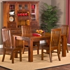Outback 5 Piece Extension Dining Set - Distressed Chestnut - HILL-4321DTBEC