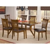 Arbor Hill 7 Piece Expansion Wood Dining Set - HILL-4232DTBC7