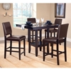 Arcadia Espresso Counter Table with Parson Stools - HILL-4180DTBSPG