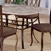 Brookside Oval Accent 7 Piece Rectangle Dining Set - HILL-4815DTBCOV7
