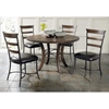 Cameron 5 Piece Round Dining Set with Ladder Back Chairs - HILL-4671DTBWC5