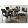 Cameron 5 Piece Round Dining Set with Parson Chairs - HILL-4671DTBWC4