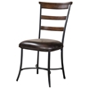 Cameron 5 Piece Round Dining Set with Ladder Back Chairs - HILL-4671DTBWC5