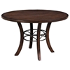 Cameron Round Wood Dining Table with Metal Ring - HILL-4671DTBW