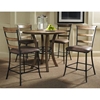 Charleston Counter Table with Metal Ring - HILL-4670CTB