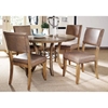 Charleston 5 Piece Round Dining Set with Parson Chairs - HILL-4670DTBWC4