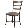 Charleston 5 Piece Round Dining Set with Ladder Back Chairs - HILL-4670DTBWC5