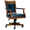 Kingston Square Leather Game Chair on Casters - HILL-6004-801