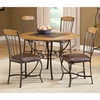 Lakeview Round Dining Set with Wood Accented Chairs - HILL-4264DTBRDCW