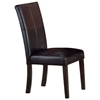Monaco Brown Leather Parson Chair - HILL-4142-802