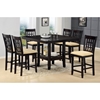 Tabacon 7 Piece Counter Set in Dark Cappuccino - HILL-4155DTBGS7
