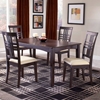 Tiburon Espresso Dining Table with 4 Chairs - HILL-4917DTBC