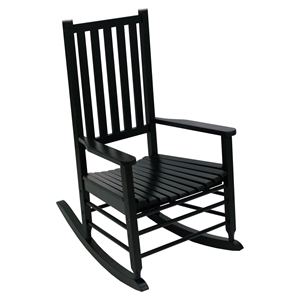 Alexander Mid-Sized Adult Rocking Chair - Black 