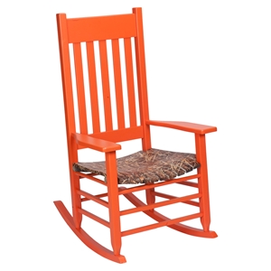 Realtree Max 4 Camouflage Rocking Chair - Orange 