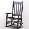 Plantation Rocking Chair - Slat Back & Seat, Mahogany Stain - HINK-850STF-RTA