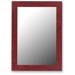 Creighton Bevel Mirror in Barn Red - Made in USA 