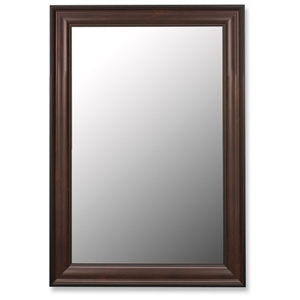 Theron Traditional Bevel Mirror in Mahogany - Made in USA 