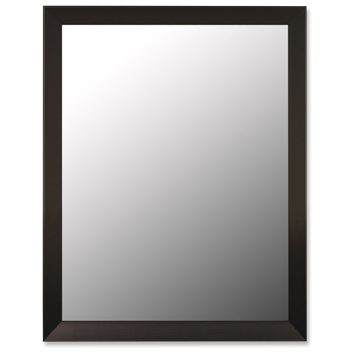 Vinson Classic Rectangular Mirror in Angle Iron Black - Made in USA 