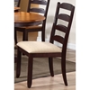 Gatsby 7 Piece Oval Extending Dining Set - Ladder Back Chairs, Mocha - ICON-OV90-DT-CH55-SET