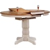 Round Counter Dining Table - Caramel and Biscotti - ICON-RD42-CL-BI