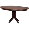 5 Pieces Contemporary Dining Set - Double X-Back, Wood Seat, Whiskey and Mocha - ICON-RD45-CON-CH56-WY-MA