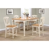 5-Piece Butterfly Back Counter Dining Set - Wood Seat, Caramel and Biscotti - ICON-RT78-CT-TU-STC50-CL-BI