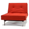 Splitback Deluxe Convertible Chair - Steel Legs, Burned Orange - INN-94-741011C524-8-2