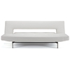 Wing Deluxe Sofa - Stainless Steel Legs, White Leather Look - INN-94-742001C588-8-2