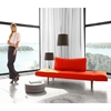 Zeal Deluxe Convertible Sofa - Walnut Wood Legs, Basic Orange - INN-740021C751-3-2