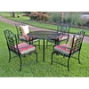 Mandalay 5 Piece Outdoor Set in Antique Black - INTC-3454