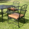 Tropico Iron Patio Set with Square Table and 4 Chairs - INTC-3492