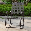 Santa Fe Iron Patio Rocker Chair in Dark Bronze - INTC-3558