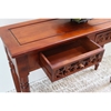 Windsor Wood Sofa Table - 2 Drawers, Mahogany Stain Finish - INTC-3834