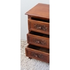 Windsor 3 Drawer End Table/Nightstand - Mahogany Stain - INTC-3848