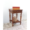 Windsor Square Top End Table - Mahogany Stain Finish - INTC-3859