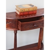 Windsor Half Moon Sofa Table - 1 Drawer, Bottom Shelf - INTC-3867-ST