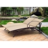 Valencia Wicker Double Outdoor Chaise Lounge - INTC-4111-DBL