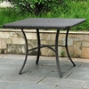 Barcelona Patio Dining Set - Square Table, Black Antique Wicker - INTC-4206-SQ-4210-4CH-BKA